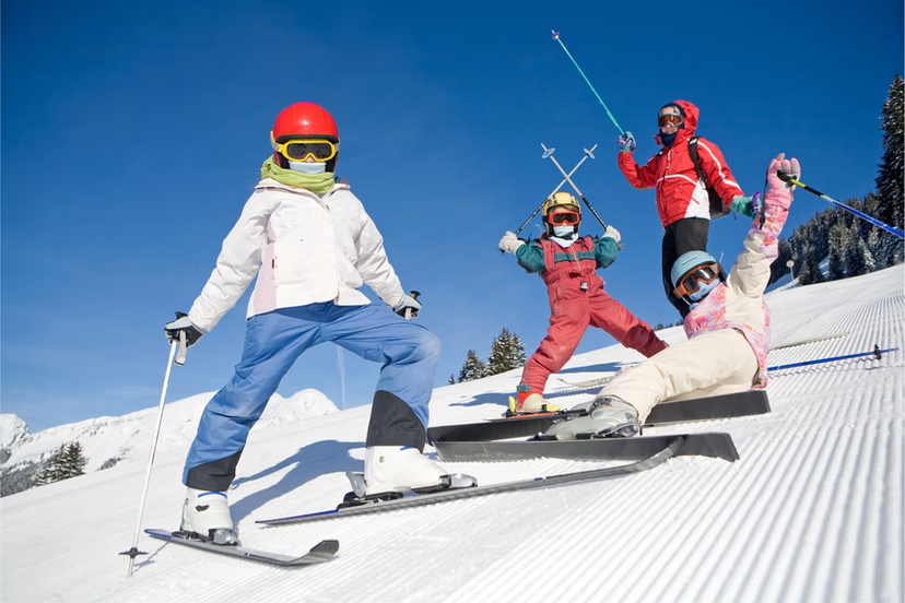 Family ski trip